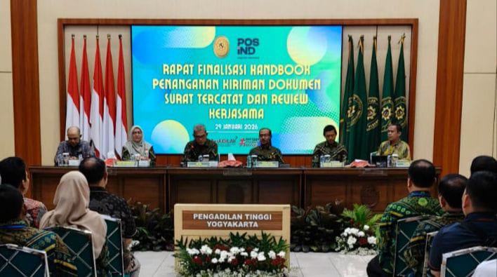 PT Pos Indonesia Rapat Finalisasi Handbook dan Review Kerjasama 2025 dengan Mahkamah Agung RI